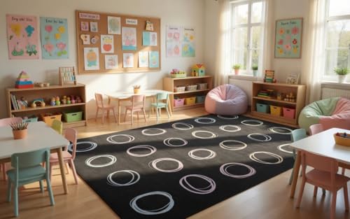 Tapete infantil Flagship Carpets CIRCLE SAMPLER 7'6" x 12' miniatura 7
