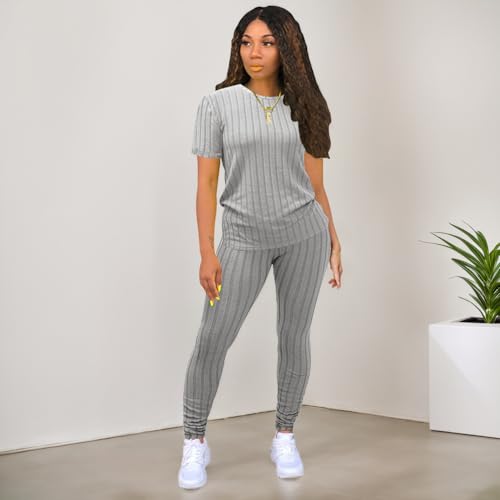 Two Piece Outfits For Women Lounge Sweatsuits Sets Summer2