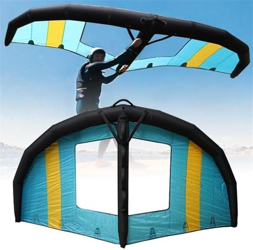 ZMZDDM Handheld Inflatable Surfing Wing, Kitesurfing Inflatable Foil Kite, Wind Wings for Adult, Beginner, Water Play, Outdoor Fun Sports(5m³)