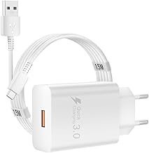 Chargeur Rapide pour Xiaomi Redmi 14C 13 13C A3 Poco M4 M6 M3 Note13 12 Pro, 18W Prise Chargeurs pour Samsung A15 A25 A35, Tablettes Type C Secteur Adaptateur Câble