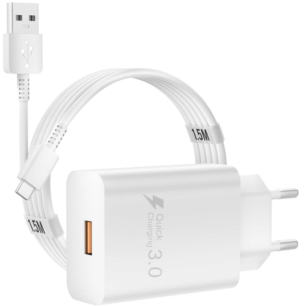 Caricabatterie Rapido GaN 33W Per Ulefone Power Armor 13 – Con Cavo USB, PPS, QC 4.0, Compatto Da Viaggio