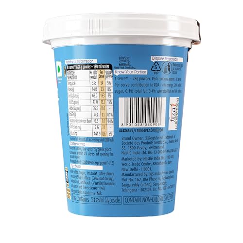Image of NESCAFE All in 1 Frappe | Instant Cold Coffee Premix - Just Add Cold Water | 300g Jar, Powder
