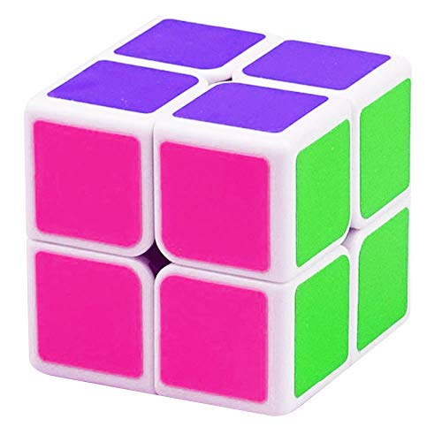 Honmofun Pocket Cube 2 Layers Cube 2x2x2 Cube Magic Cube Speed Cube 2x2 Cube Smooth Magic Cube Fidget Cube (White)