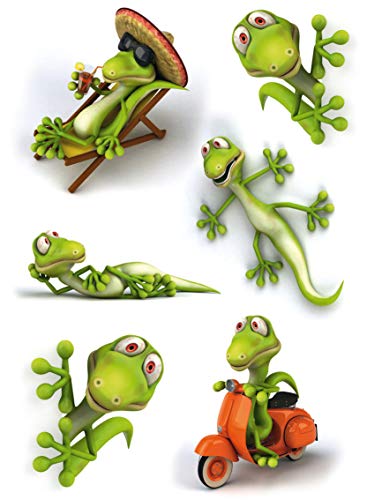 Preisvergleich Produktbild HERMA Sticker MAGIC"Geckos", 3D-Folie
