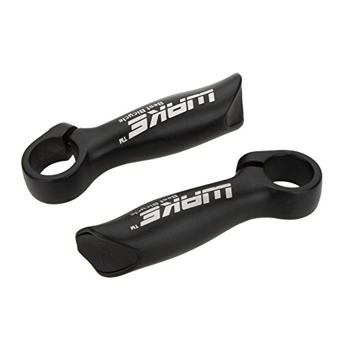 doorslay 2Pcs Cycling Mountain Bike Bicycle MTB Handle Bar End Aluminium Alloy Security Grips 22.2mm, Black