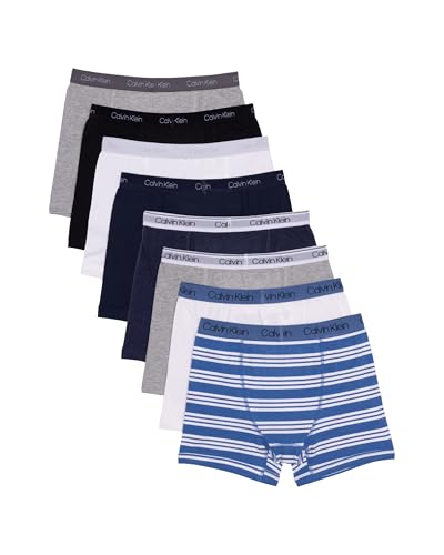 Image of Calvin Klein Kids Boys' Modern Cotton Boxer Brief Underwear 8-Pack