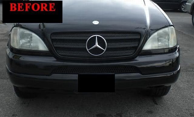 Compatible With Mercedes W163 ML Class 1998-2005 Chrome Grille Grill Kit 1999 2000 2001 2002 2003 2004 98 99 00 01 02 03 04 05 Benz ML320 ML350 ML430 ML55 AMG ML Klasse