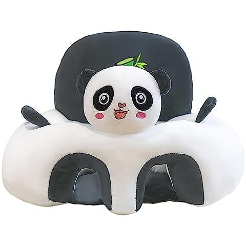 Haokaini Baby Support Seat Sofa Cover Cartoon Newborn Lounger Infant Seats Armchair Cover Baby Learning Sit Chair Sheet for 3-12 Months Toddler Boys Girls (Cover Only) Cover