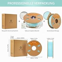 ERYONE Matte PLA 3D Drucker Filament 1.75mm, Maßgenauigkeit +/- 0.03 mm, 1 kg 1 Spule, Matte Minzgrün – Ansicht 6