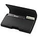 Reiko Plus Size Black Leather Wallet Pouch Clip ( Plus Size Compatible with the Apple Iphone 8 Plus / 7 Plus / 6S Plus with a Heavy Duty Hybrid Case On ) and Zoomazig Stylus