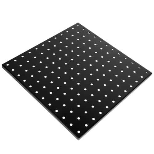 Tablero de metal perforado para pared negro de organizacion en garajes