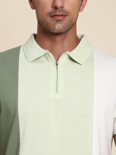 Image of Dennis Lingo Men's Slim Fit Olive Polo T-Shirt