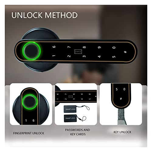 Serrure connectée empreinte digitale et code numérique pour porte de chambre et maison