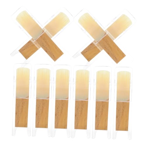 Abaodam - Abaodam 10 Stück Teiliges Sopran saxophon Rohrblatt aus Holz Mittlere Härte Langlebige Ersatzblätter für Klaren Melodischen Klang Geeignet für Ausgedehnte Spielsitzungen Zuverlässiges