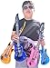 Rock Inflatable Mini Guitars (23 Inches) Vinyl. Perfect Party Favor, DJ Dance 80s Rocker (4)