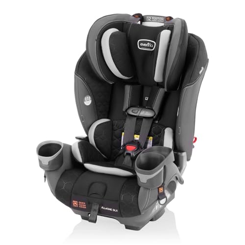 Evenflo EveryFit/All4One 3-in-1 Convertible Car Seat w/Quick Clean Cover (Kingsley Black) - Thumbnail 4