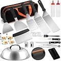 32pcs Griddle Accessories Kit for Blackstone, Flat Top Grill Accessories Set for Camp Chef, Grill Spatula Set with Enlarged Spatulas, Professional Hibachi Tools Gifts for Outdoor BBQ Teppanyaki