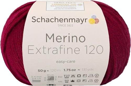 Schachenmayr Merino Extrafine 120 9807552-00142 love Handstrickgarn, Schurwolle