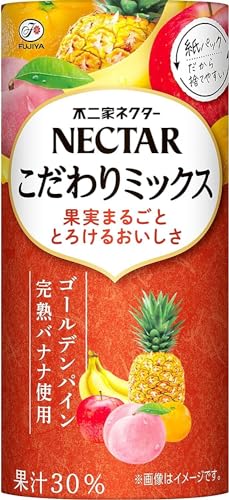 不二家 ネクター こだわりミックス 紙缶 195g×24本 1ケース