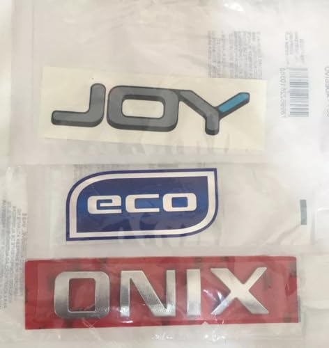 Emblema Onix Cromado + Adesivo Joy + Adesivo Eco 2017 2018 2019