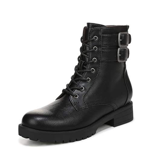 Blowfish Women's Direction Lace-Up Combat Boots, Black, Medium Fit, UK 5