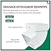 65° Gutter Elbow Roofing Gutter downspout Aluminum Downspout Elbow 3x4 White (Gutter Elbow 3x4in)