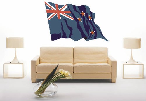 Adesivo ls127 New Zealand – Nuova Zelanda colori/Multicolore come Bandiera, Vinile, 180x119 cm