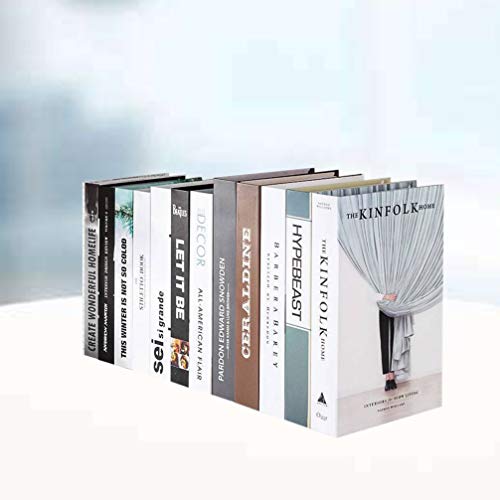 HEALLILY Livros Decorativos Livros Falsos Modernos Decoração Doméstica Preenchem Uma Estante de Livr