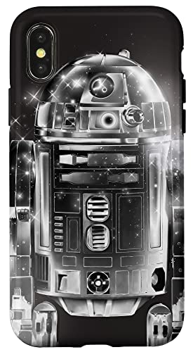 Star Wars R2-D2 Retro Galaxy Black Case for iPhone X/XS