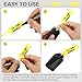 Woanger 2000 Pieces Self Locking Arrow Key Tags Car Key Labels Self Lock Identifierscar Parts Tags with 5 Pcs Black Pens for Office Automotive Shop Supplies(4 1/2 x 3/4 Inch,Yellow)