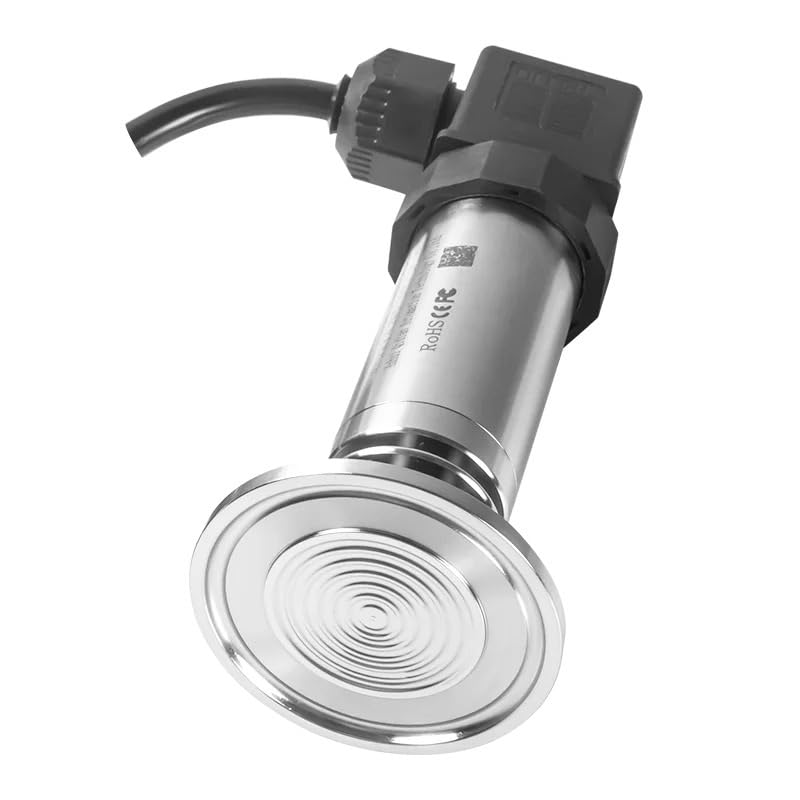 Capteur de pression membrane sanitaire 50.5mm en acier inoxydable durable 0-20 bar