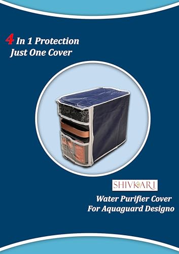 Image of Water Purifier Cover Compatible with Aquaguard Designo NXT 9-Stage RO+UV - Waterproof, Oil & Stain Resistant, Dustproof, Transparent Window, Velcro Closure