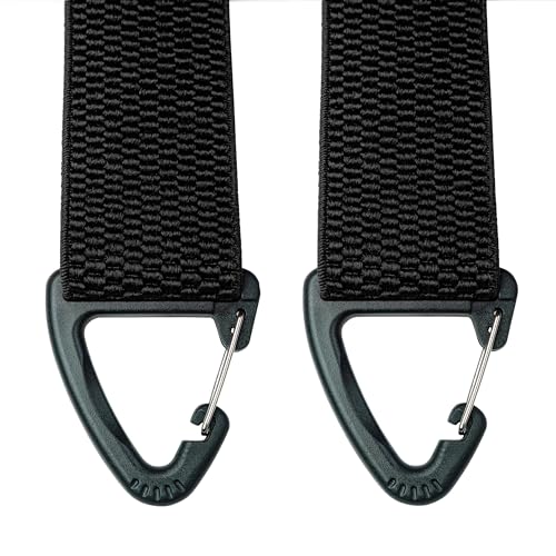 JEMYGINS Herren Outdoor Hosenträger Y-Typ längenverstellbar mit Dreieckige Anti-Rutsch-Schnalle Schwarz