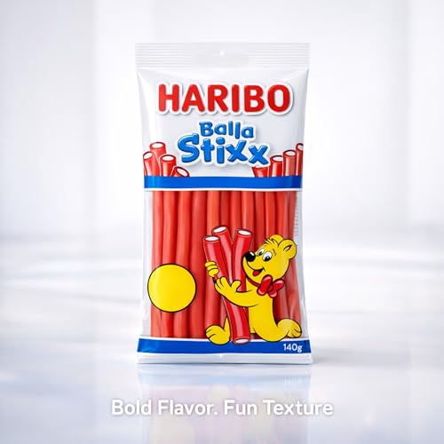 HARIBO Balla Stixx Gomas sabor fresa 140 g miniatura 4