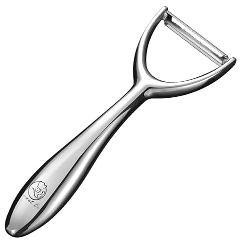 Vegetable Peeler, Premium Stainless Steel Potato Peeler, High Tensile Ultra Sharp Blade Fruit and Food Slicer, Y Shaped with Ergonomic Non-Slip Handle, Dishwasher Safe with 5 Years Warranty