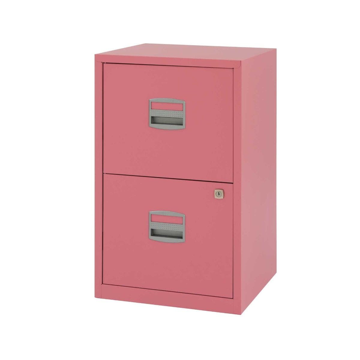 Bisley Home Filer A4 672x413x400mm Metal Filing Cabinet - Pink