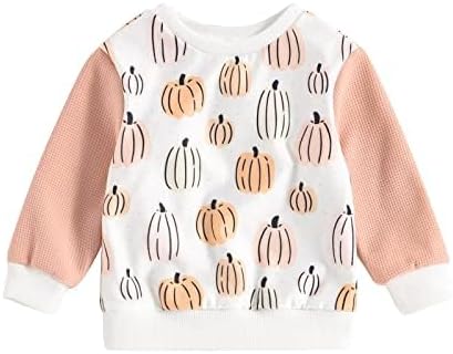 Toddler Baby Halloween Outfit Boy Girl Pumpkin Sweatshirt Oversized Pullover Sweater Cute Fall Clothes - Image 2