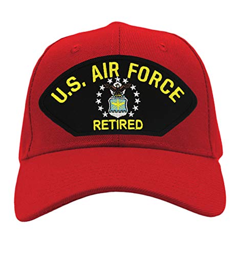 Gorra US Air Force Retired Ajustable Talla Única Roja miniatura 1