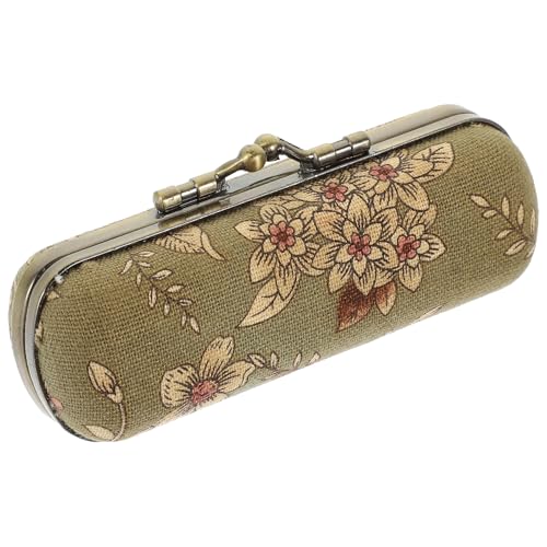 Didiseaon Estuche Portátil Vintage para Barra de Labios con Espejo Soporte Resistente para Almacenamiento de Pintalabios para Bolsos y Viajes
