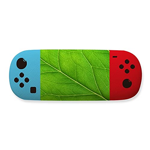 Étui de rangement pour lunettes avec motif illustration vert boîtier de protection