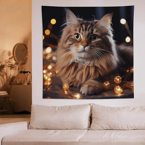 Tapisserie murale chat pour habiller un mur vide avec style - 5
