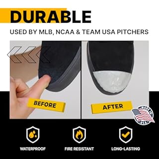 Molded Cleat Toe Protector, Softball & Baseball Cleat Cover Toe Protectors for Shoes & Cleats - Fits Most Sizes and Styles, Black, Right Cleat