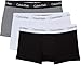 Price comparison product image Calvin Klein Mens 3 Pack Low Rise Trunks Underwear, Multicolor (White/B&W Stripe/Black), L