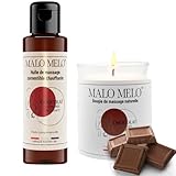 Duo massage sensuel I Huile de massage comestible érotique sexuelle lubrifiante & Bougie d...