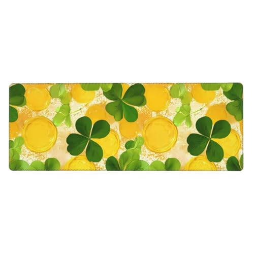 Tapis de souris XL Trèfle Coin avec base caoutchouc antidérapante