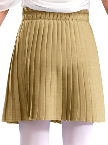 Kids Girls Tennis Golf Pleated Skirt Elastic Waist Athletic Sports Cheer Skirt School Uniform3