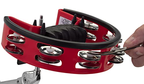 Pearl Ptm50Shr Ultra Grip Tambourine, Steel Jingles #TOP4
