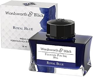 Wordsworth and Black Fountain Pen Ink Bottle (50 ml) Premium Luxury Edition, [Lavender Purple] Fountain Pens Bottled Ink; Classic Designed Bottle Smooth Flow 50 ml