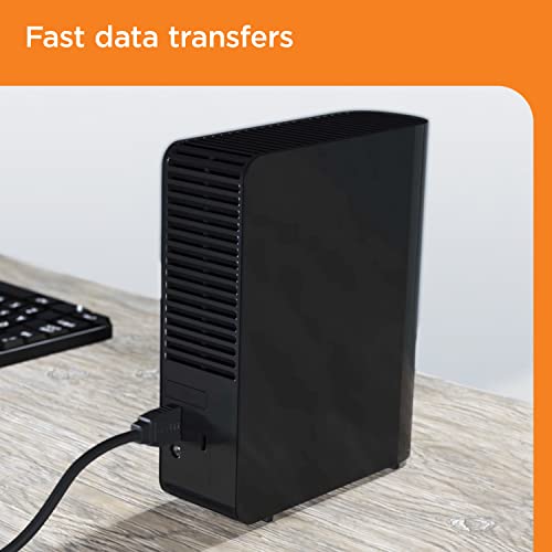 WD 22TB Elements Desktop External Hard Drive, USB 3.0 external hard drive for plug-and-play storage - WDBWLG0220HBK-NESN by WD - Image 4