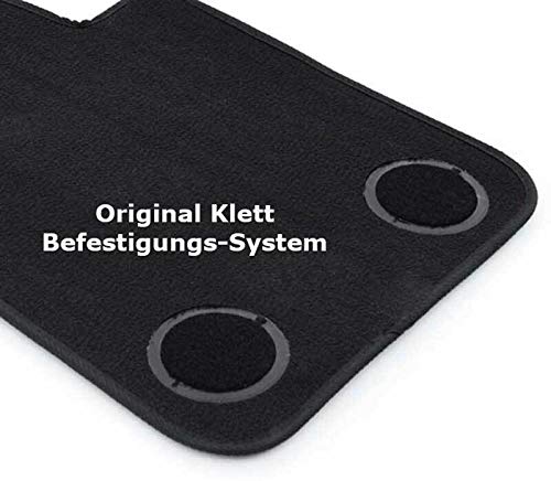 Vloermatten voor BMW X1 en MX1 U11 vanaf 2022, premium velours matten (siernaad zilver), tuning automatten in originele kwaliteit, autotapijt, 4- delig, zwart